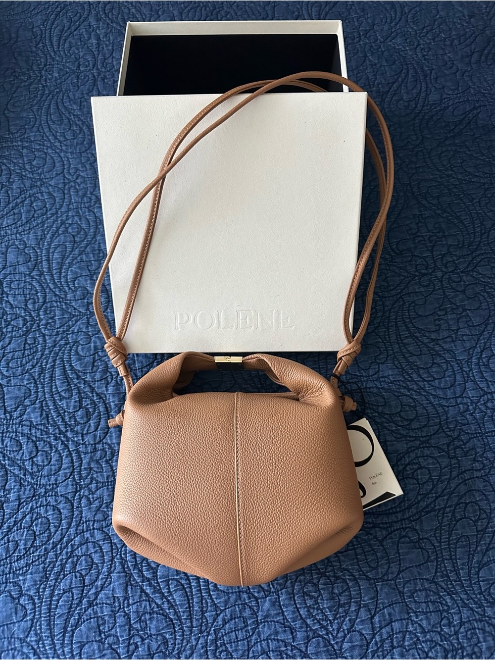NWT! Authentic! Polene Béri EDITION TEXTURED CAMEL - Retail $490! - Picture 8 of 13
